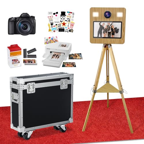 DSLR Photo Booth Maschine mit Kamera und Drucker, tragbarer Photo Booth mit 15.6“ Touchscreen, Vintage Photo Booth Maschine mit 2 Fill Lights für Events Parties Hochzeit Verleih (15.6"+Kamera+Drucker) DSLR Photo Booth Maschine mit Kamera und Drucker, tragbarer Photo Booth mit 15.6“ Touchscreen, Vintage Photo Booth Maschine mit 2 Fill Lights für Events Parties Hochzeit Verleih (15.6"+Kamera+Drucker) von Uphith