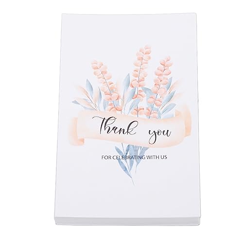 Uplory 150PCS Thank You Cards Offset Paper Cards Gift Cards English Five Star Cards Graduation Season Student Gifts (A) von Uplory