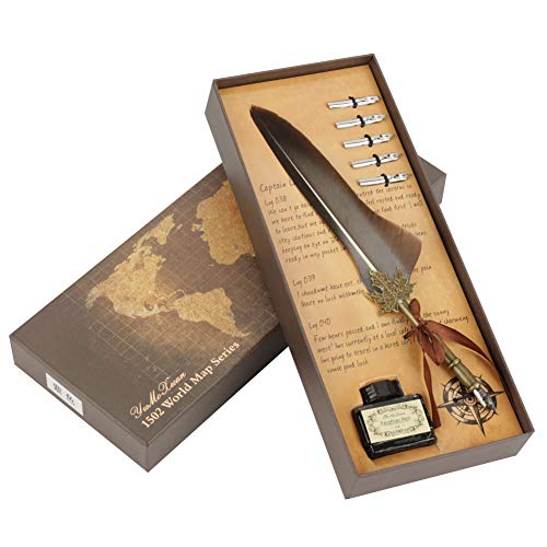 Uplory European Retro Dip Stift box Set Geburtstags Lehrer Tag Abschluss (Grey) von Uplory
