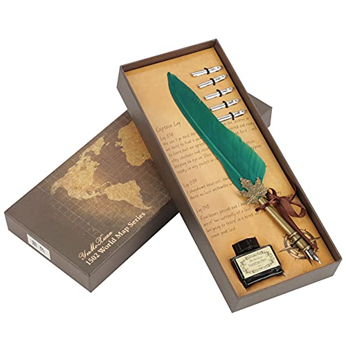 Uplory European Retro Dip Stift box Set Geburtstags Lehrer Tag Abschluss (Western European Green) von Uplory