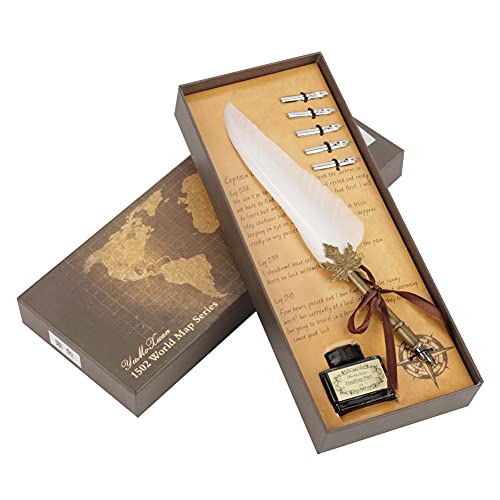 Uplory European Retro Dip Stift box Set Geburtstags Lehrer Tag Abschluss (White) von Uplory
