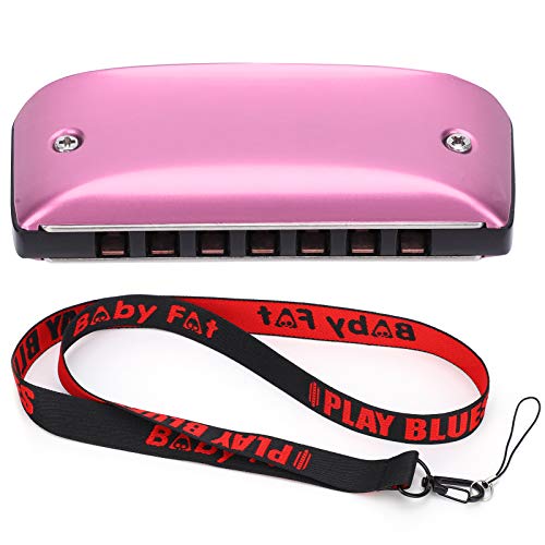 Uplory Mundharmonica 7 Loch Mini Blues Student Erwachsener Anfänger Spielen Farbmund -Orgel -Windinstrument spielen (C Key) von Uplory