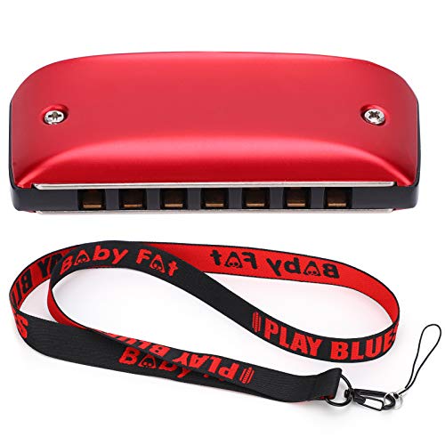Uplory Mundharmonica 7 Loch Mini Blues Student Erwachsener Anfänger Spielen Farbmund -Orgel -Windinstrument spielen (D Key) von Uplory