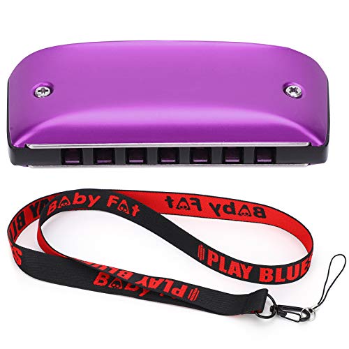 Uplory Mundharmonica 7 Loch Mini Blues Student Erwachsener Anfänger Spielen Farbmund -Orgel -Windinstrument spielen (D Key) von Uplory