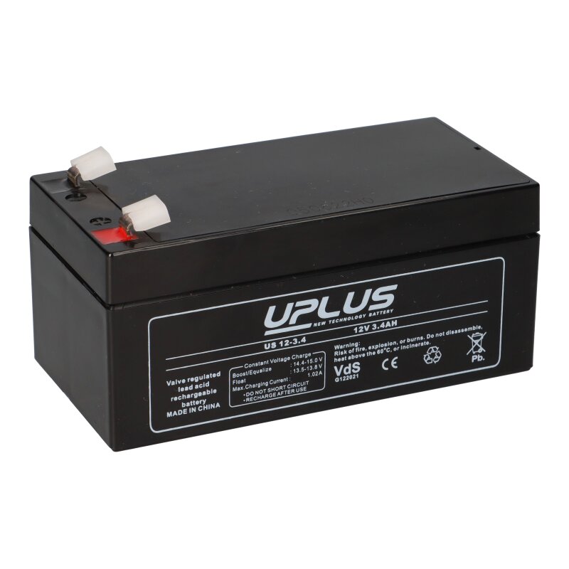 Uplus US12-3.4 AGM Akku 12V 3,4Ah VdS Blei Uplus US12-3.4 AGM Akku 12V 3,4Ah VdS Blei von Uplus