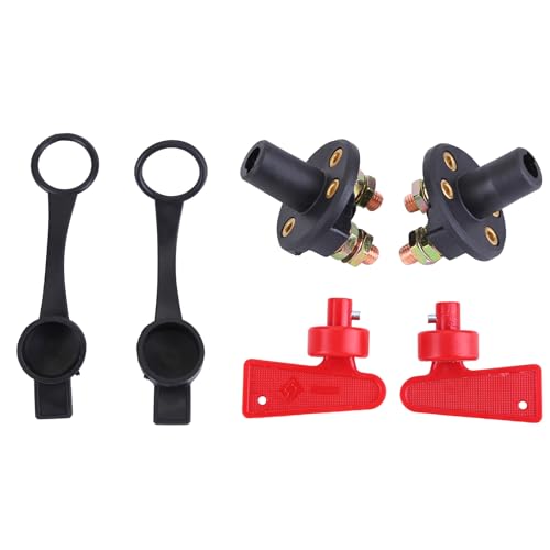 2Pcs 12V 24V 300A Batterie Trennschalter Hauptschalter Batterieklemme Mit 2 Abnehmbaren Schlüsseln, Schnelles Ausschalten Trennschalter für KFZ Boot Auto 2Pcs 12V 24V 300A Batterie Trennschalter Hauptschalter Batterieklemme Mit 2 Abnehmbaren Schlüsseln, Schnelles Ausschalten Trennschalter für KFZ Boot Auto von Uposao