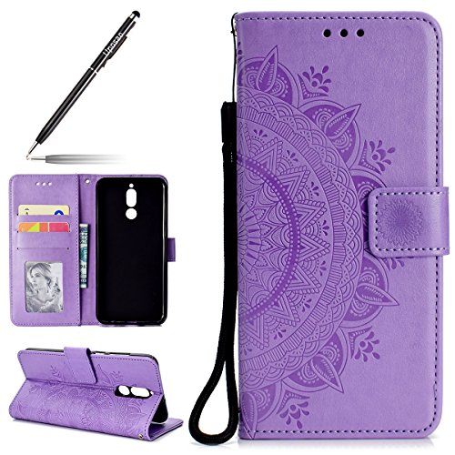 Uposao Kompatibel mit Huawei Mate 10 Lite Handytasche Klappbar Flip Case Prägung Blumen Tasche Leder Brieftasche Lederhülle Leder Handy Schutzhülle Cover mit Magnetverschluss,Lila Uposao Kompatibel mit Huawei Mate 10 Lite Handytasche Klappbar Flip Case Prägung Blumen Tasche Leder Brieftasche Lederhülle Leder Handy Schutzhülle Cover mit Magnetverschluss,Lila von Uposao
