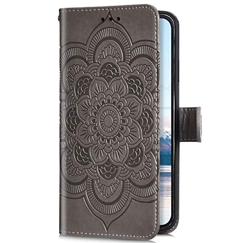 Uposao Kompatibel mit Huawei P30 Pro Handyhülle Mandala Blumen Muster Handy Schutzhülle Ledertasche Flip Case Handytasche Wallet Hülle Bookstyle Klappbar Lederhülle Magnetisch,Grau Uposao Kompatibel mit Huawei P30 Pro Handyhülle Mandala Blumen Muster Handy Schutzhülle Ledertasche Flip Case Handytasche Wallet Hülle Bookstyle Klappbar Lederhülle Magnetisch,Grau von Uposao