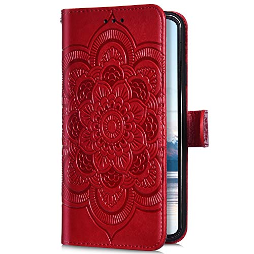 Uposao Kompatibel mit Huawei P30 Pro Handyhülle Mandala Blumen Muster Handy Schutzhülle Ledertasche Flip Case Handytasche Wallet Hülle Bookstyle Klappbar Lederhülle Magnetisch,Rot Uposao Kompatibel mit Huawei P30 Pro Handyhülle Mandala Blumen Muster Handy Schutzhülle Ledertasche Flip Case Handytasche Wallet Hülle Bookstyle Klappbar Lederhülle Magnetisch,Rot von Uposao