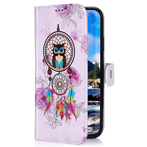 Uposao Kompatibel mit Samsung Galaxy A71 Handyhülle Lederhülle Bunt Retro Muster Schutzhülle Flip Case Handy Tasche Wallet Hülle Bookstyle Klapphülle Kartenfächer,Traumfänger Eule Uposao Kompatibel mit Samsung Galaxy A71 Handyhülle Lederhülle Bunt Retro Muster Schutzhülle Flip Case Handy Tasche Wallet Hülle Bookstyle Klapphülle Kartenfächer,Traumfänger Eule von Uposao