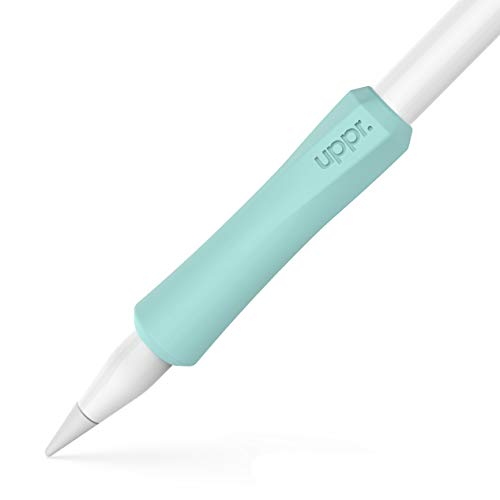 UPPERCASE Designs NimbleGrip Ergonomischer Premium-Griffhalter aus Silikon, Doppelseitiges Design, Kompatibel Mit Apple Pencil 1. Generation und Apple Pencil 2. Generation (Minze, 1 Packung) von Uppercase