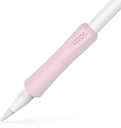 UPPERCASE Designs NimbleGrip Ergonomischer Premium-Griffhalter aus Silikon, Doppelseitiges Design, Kompatibel Mit Apple Pencil 1. Generation und Apple Pencil 2. Generation (Rosa, 1 Packung) von Uppercase