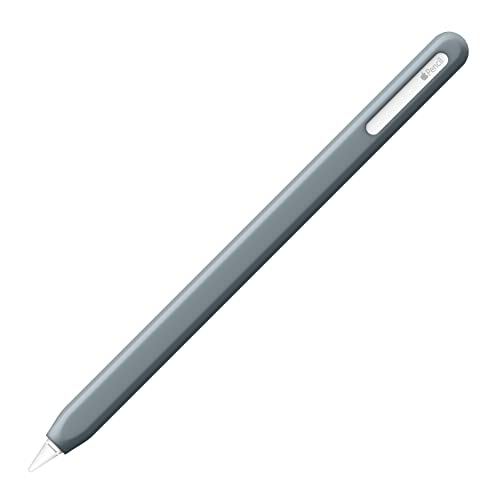 UPPERCASE Designs NimbleSleeve – Prämie Apple Pencil 2 Schutzhülle aus Silikon, nur für iPad Apple Pencil 2nd Generation (Mineralgraue) von Uppercase