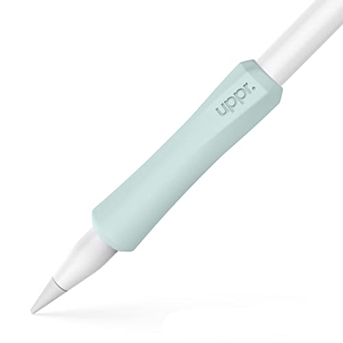 UPPERCASE NimbleGrip Premium Silikon Ergonomischer Griffhalter, Kompatibel mit Apple Pencil und Apple Pencil 2 (Salbei, 2er Pack) von Uppercase