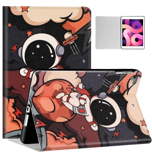 Uppuppy Schutzhülle für Apple iPad Air 2/1. Generation & iPad 5. (2017)/6. (2018)/Pro 9,7 Zoll Cartoon Cute Kawaii Space Partten Folio a1474 a1475 a1566 a1673 Cover Fashion Astronaut Cases for Teens von Uppuppy