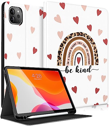 Uppuppy Schutzhülle für Apple iPad Pro 12,9 Zoll für iPad 12,9 Zoll Hülle Niedlicher Folio Stifthalter Frauen Mädchen Mädchen Regenbogen Boho Cover für iPad Pro 12,9 Hülle 6. / 5. / 4. / 3. Generation von Uppuppy