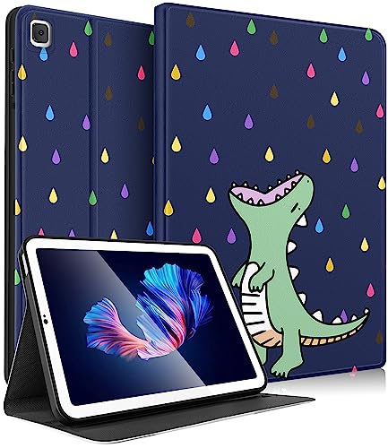 Uppuppy Schutzhülle für Samsung Galaxy Tab A7 Lite, 21.6 cm (8.7 Zoll), für Kinder, niedliches Folio, Damen, Teenager, Jungen, Cartoon, Kawaii, Dinosaurier, Tablet-Schutzhülle für Samsung Tab von Uppuppy