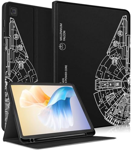 Uppuppy Schutzhülle für Samsung Galaxy Tab S6 Lite, 26,4 cm (10,4 Zoll), für Kinder, Frauen, Männer, Mädchen, Jungen, Teenager, cool, niedlich, modisch, einzigartiges Design, Schwarz – Tablet-Hüllen von Uppuppy