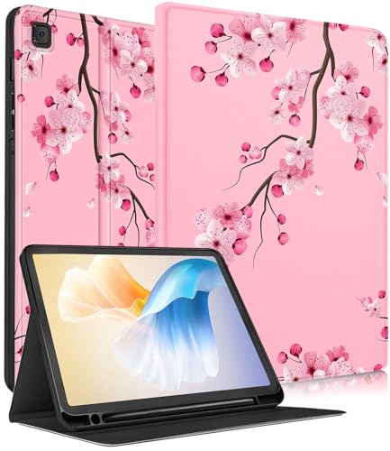 Uppuppy Schutzhülle für Samsung Galaxy Tab S6 Lite, 26,4 cm (10,4 Zoll), niedliches Design für Kinder, Damen, Mädchen, süßes Blumendesign, Kawaii, ästhetisch, einzigartig – Tablet-Hüllen SM-P610/P613 von Uppuppy