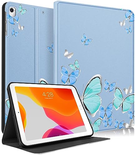 Uppuppy Schutzhülle für iPad 5. / 6. Generation, für Apple iPad Air 1. / 2. Generation, für iPad Pro 9,7 Zoll (24,6 cm), niedliche Schutzhülle für Kinder, Frauen, Mädchen, Kawaii-Schmetterling-Design, von Uppuppy