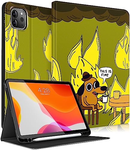 Uppuppy Schutzhülle für iPad Air 11 Zoll (M2/M3), Air 5. / 4. Generation 10,9, Pro 11 Zoll (27,9 cm), niedlich, für Kinder, Damen, Mädchen, Folio, lustig, Stifthalter für iPad Air 11 2024/2025, 10,9 von Uppuppy