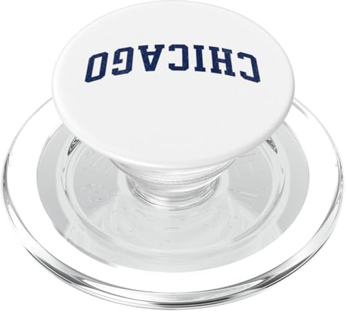 Umgedrehter Stadtname Chicago PopSockets PopGrip für MagSafe Umgedrehter Stadtname Chicago PopSockets PopGrip für MagSafe von Upside Down Cities Graphics Collection