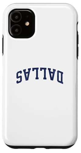 Umgedrehter Stadtname Dallas Hülle für iPhone 11 von Upside Down Cities Graphics Collection