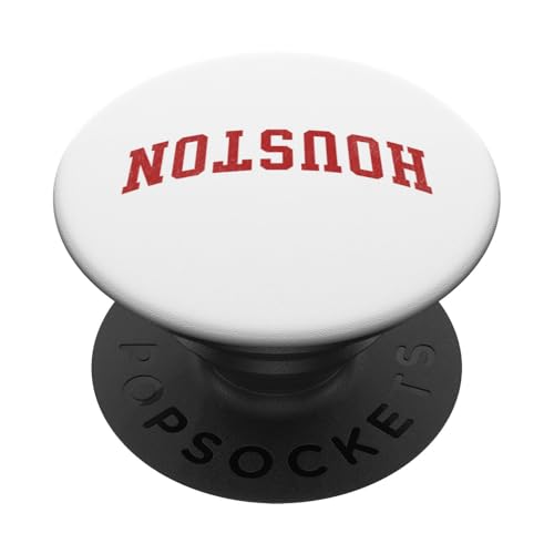 Umgedrehter Stadtname Houston PopSockets Klebender PopGrip von Upside Down Cities Graphics Collection