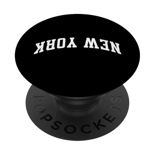 Umgedrehter Stadtname New York PopSockets Klebender PopGrip Umgedrehter Stadtname New York PopSockets Klebender PopGrip von Upside Down Cities Graphics Collection
