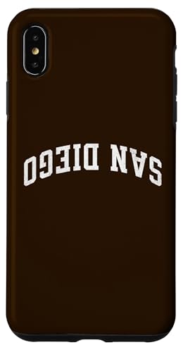 Upside Down Stadtname San Diego Hülle für iPhone XS Max Upside Down Stadtname San Diego Hülle für iPhone XS Max von Upside Down Cities Graphics Collection