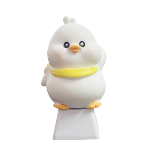 Uqezagpa Kreative 3D-Enten-Tastenkappe, schön für mechanische Tastaturen, ABS-Cartoon-Tastenkappe, Ersatz für Gamer und Uqezagpa Kreative 3D-Enten-Tastenkappe, schön für mechanische Tastaturen, ABS-Cartoon-Tastenkappe, Ersatz für Gamer und von Uqezagpa