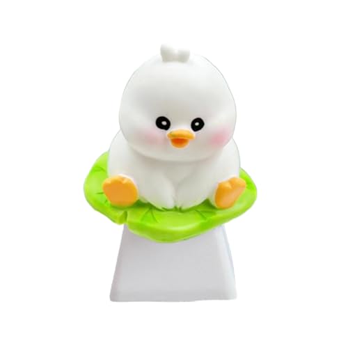 Uqezagpa Kreative 3D-Enten-Tastenkappe, schön für mechanische Tastaturen, ABS-Cartoon-Tastenkappe, Ersatz für Gamer und Uqezagpa Kreative 3D-Enten-Tastenkappe, schön für mechanische Tastaturen, ABS-Cartoon-Tastenkappe, Ersatz für Gamer und von Uqezagpa