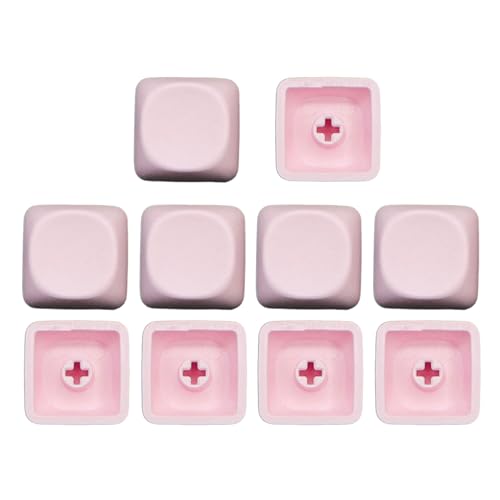 Uqezagpa PBT-Tastenkappen, Höhe 1U, Rohlinge, ergänzt Tastenkappen für Gaming, mechanisch, 10 Stück Uqezagpa PBT-Tastenkappen, Höhe 1U, Rohlinge, ergänzt Tastenkappen für Gaming, mechanisch, 10 Stück von Uqezagpa