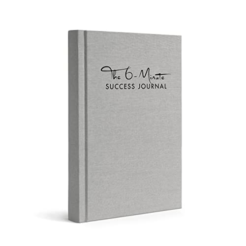 The 6-Minute Success Journal | Daily Planner, Organiser | Achieve Your Goals with more Motivation, Mindfulness & Focus | Premium Quality, A5, Undated (Grey) von UrBestSelf