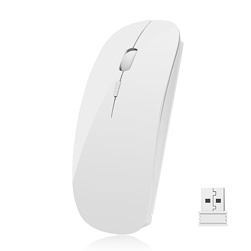 UrChoiceLtd, kabellose optische USB-Gaming-Maus mit Nano-Receiver, ergonomisch-geschwungen geformt, 2,4 GHz, für Apple MacBook Air/Pro, PC, Laptop von UrChoiceLtd