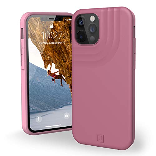 U by UAG [U] Anchor Hülle Apple iPhone 12 / iPhone 12 Pro (6,1") Schutzhülle (Flexibler Rahmen & Harte Rückschale, Wireless Charging kompatibel, 2,4m sturzfest, Ultra Slim) dusty rose von Urban Armor Gear