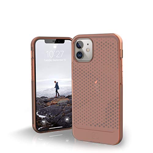 U by UAG [U] Lucent Hülle Apple iPhone 12 Mini (5,4" Zoll) Schutzhülle (Halb-transparentes Case, Wireless Charging kompatibel, Ultra Slim Bumper) - orange (transparent) von URBAN ARMOR GEAR