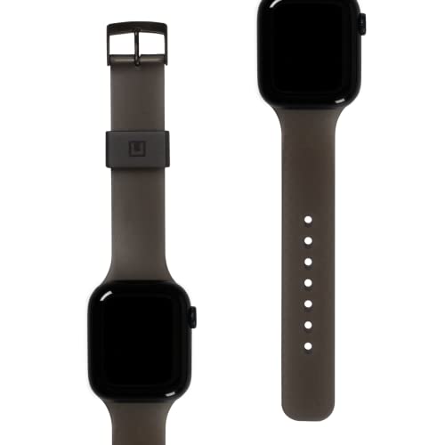 U by UAG [U] Lucent Strap für Apple Watch 49mm / 45mm / 44mm / 42mm Armband [Watch Ultra/Watch SE, Series 8/7 / 6/5 / 4/3 / 2/1, Edelstahl Dornschließe] ash (grau) von URBAN ARMOR GEAR