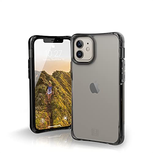 U by UAG [U] Mouve Schutzhülle Apple iPhone 12 Mini (5,4" Zoll) Hülle (Transparentes Case, Wireless Charging kompatibles Cover, Sturzfest, Ultra Slim Bumper) - Ice (transparent) von Urban Armor Gear