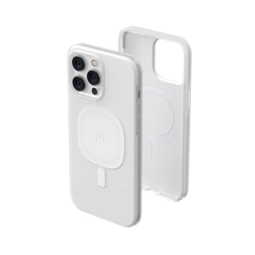U by Urban Armor Gear [U] Lucent 2.0 Case kompatibel mit Apple iPhone 14 Pro Max Hülle [Halb-transparentes Case, 4,8m Fallschutz, Magnetring, Slim Bumper]-Marshmallow (transparent), 114079313535 von Urban Armor Gear