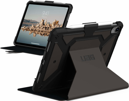 UAG Metropolis SE Series Rugged Case for iPad 10.9 (10th Gen, 2022) - Metropolis SE Black - Flip-Hülle für Tablet - widerstandsfähig - Polyurethan - Schwarz - 10.9 - für Apple 10.9  iPad (10. Generation) von Urban Armor Gear