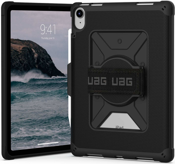 UAG Metropolis Series Rugged Case for iPad 10.9 (10th Gen, 2022) - Metropolis w Handstrap Black - Flip-Hülle für Tablet - Schwarz - 10.9 - für Apple 10.9  iPad (10. Generation) von Urban Armor Gear