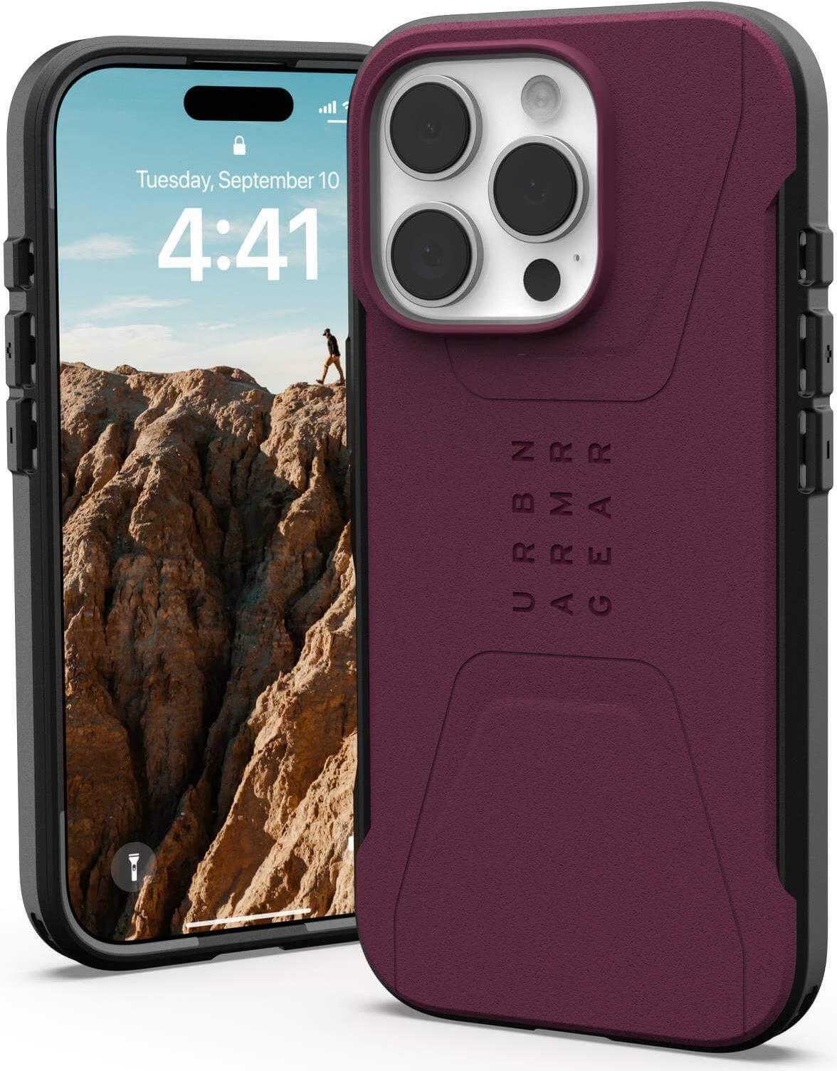 UAG Urban Armor Gear Civilian MagSafe Case - Apple iPhone 16 Pro - bordeaux (rot) - 114444119049 (114444119049) von Urban Armor Gear