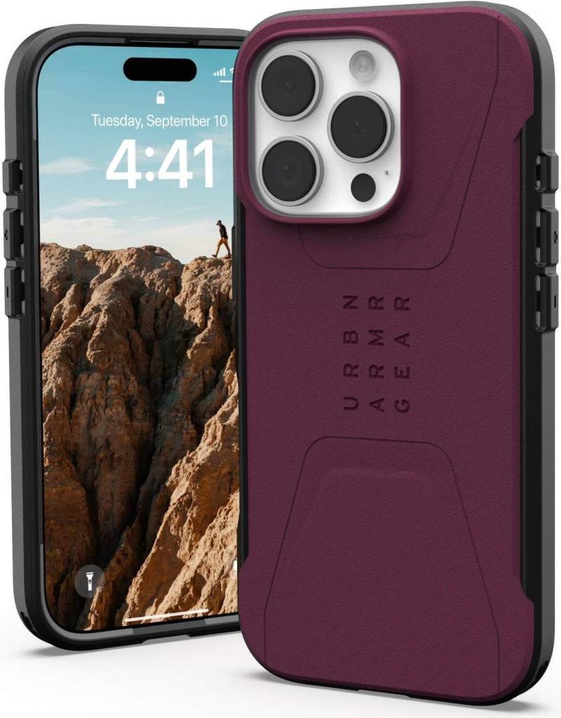 UAG Urban Armor Gear Civilian MagSafe Case - Apple iPhone 16 Pro - bordeaux (rot) - 114444119049 (114444119049) von Urban Armor Gear