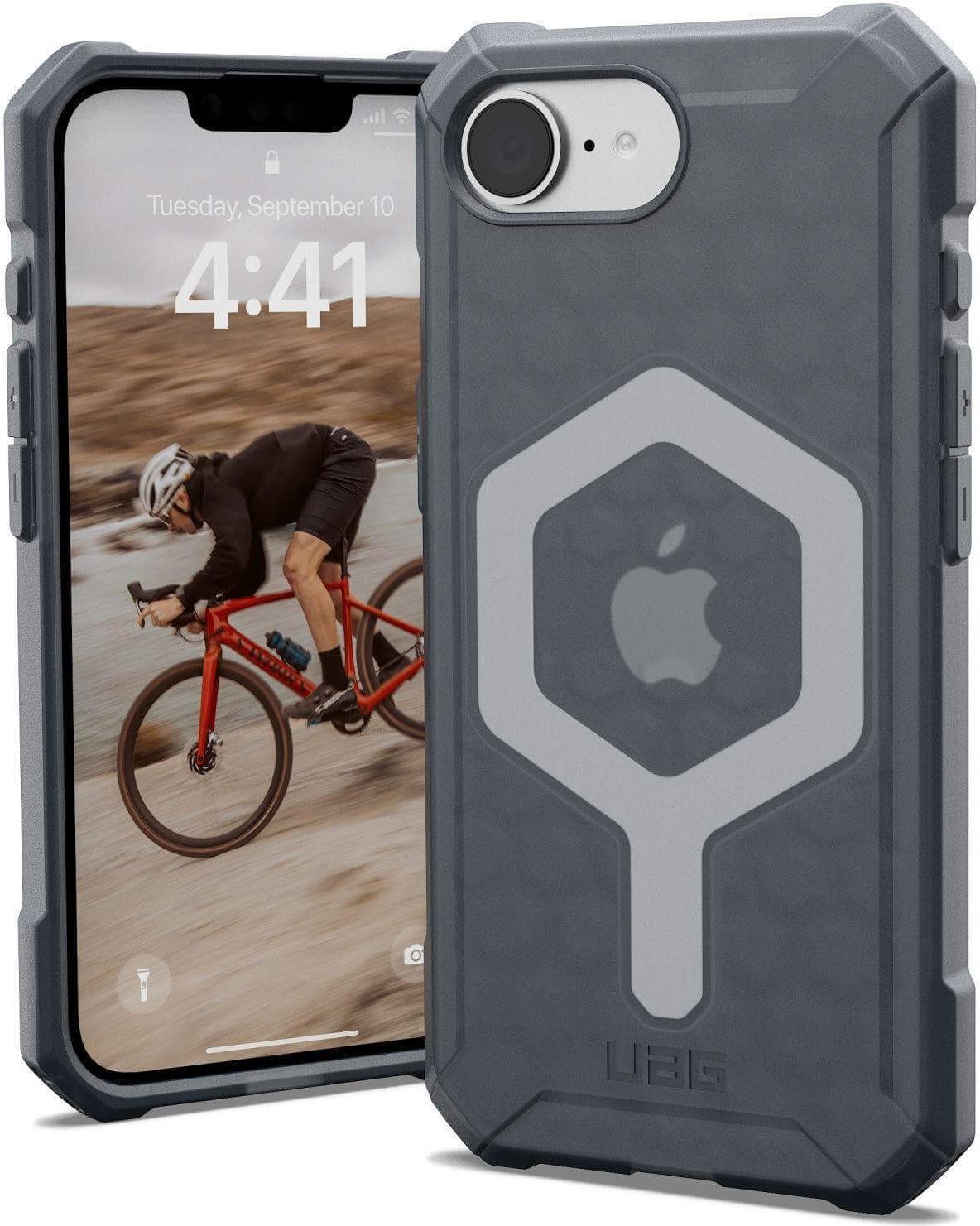 UAG Urban Armor Gear Essential Armor MagSafe Case - Apple iPhone 16e - ash (grau transparent) (114496113131) von Urban Armor Gear