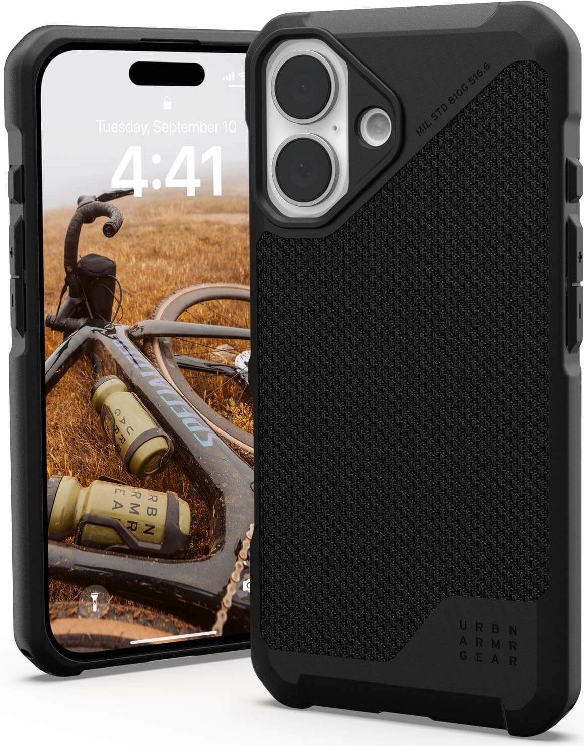 UAG Urban Armor Gear Metropolis LT MagSafe Case - Apple iPhone 16 - kevlar schwarz - 114454113940 (114454113940) von Urban Armor Gear