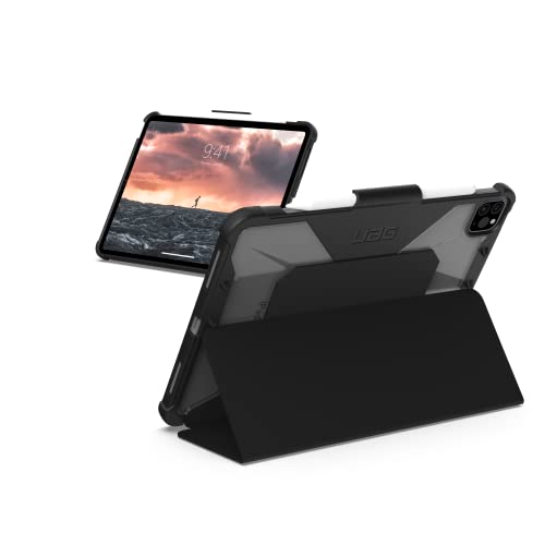 URBAN ARMOR GEAR Plyo Case Apple iPad Air 11 (M2-2024) / Air 10.9 (2022/2020) / iPad Pro 11 Hülle (Standfunktion, Apple Pencil Halterung, Wake/Sleep, Sturz- und stoßfest) schwarz/Ice von URBAN ARMOR GEAR