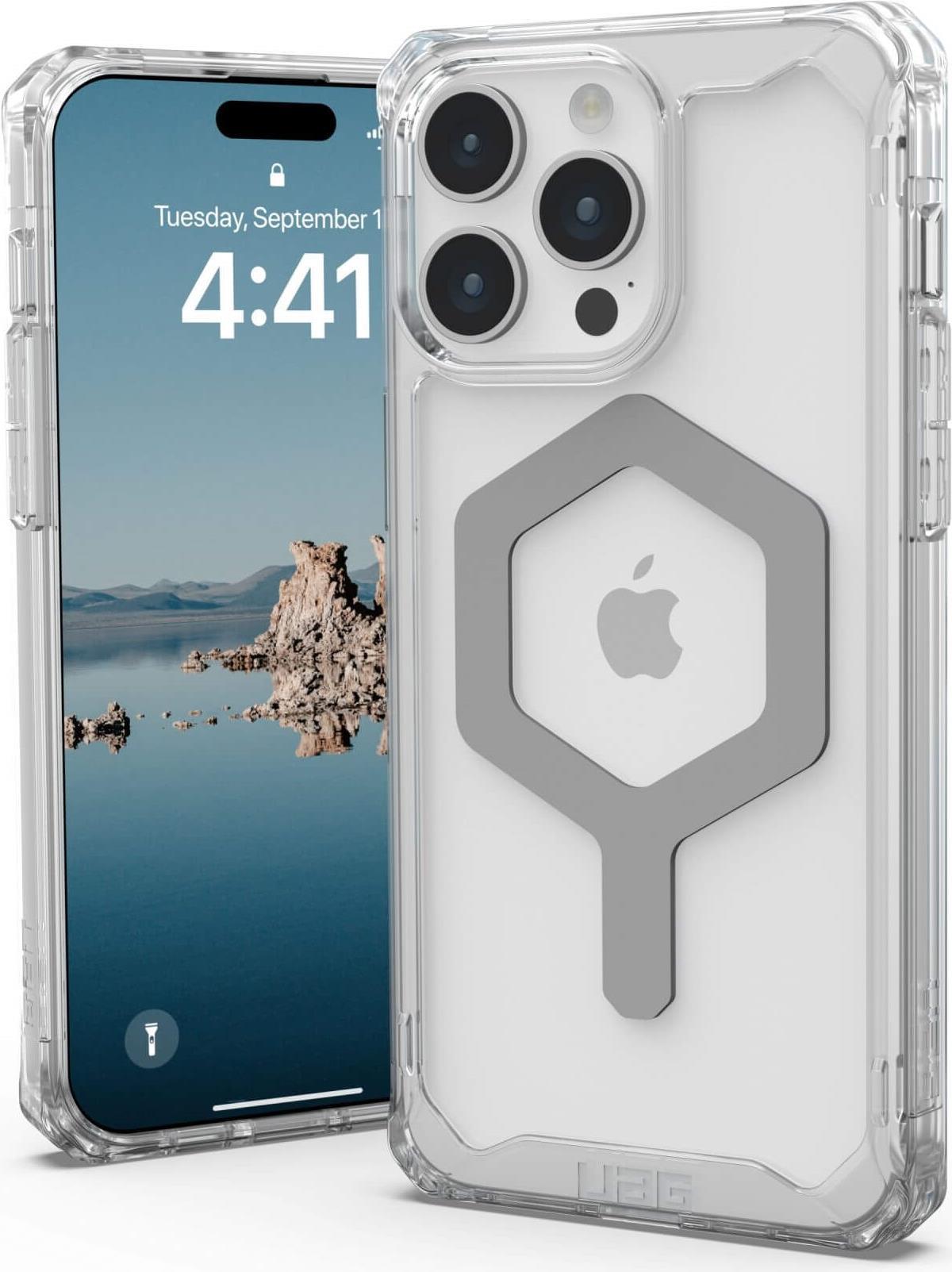 UAG Urban Armor Gear Plyo MagSafe Case - Apple iPhone 15 Pro Max - ice (transparent)/silber - 114305114333 (114305114333) von Urban Armor Gear