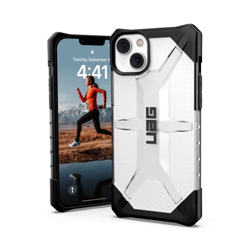 URBAN ARMOR GEAR Plasma Hülle kompatibel mit Apple iPhone 14 Plus [Wireless Charging kompatibles Cover, Sturzfeste Handyhülle, Erhöhter Rand] transparent von Urban Armor Gear