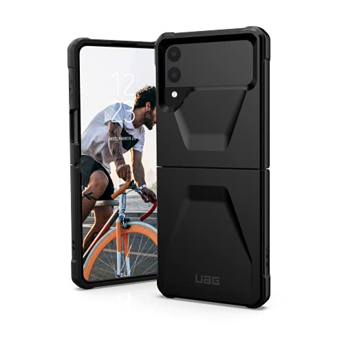 Urban Armor Gear Civilian Case für Samsung Galaxy Z Flip3 5G Hülle [Offiziell Designed for Samsung Zertifiziert, Robuster Schutz nach Militärstandard, Wireless-Charging kompatibel] schwarz von Urban Armor Gear